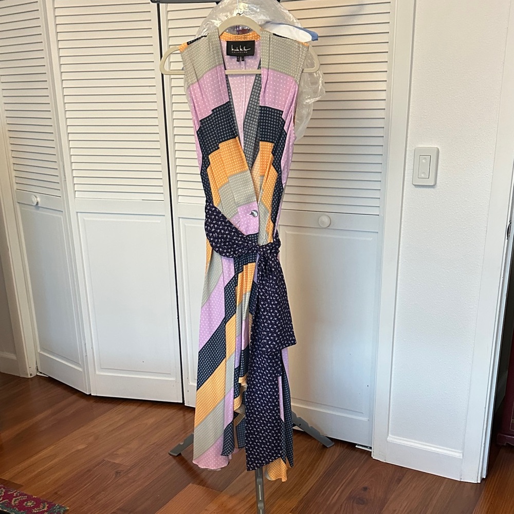 Nicole Miller Multicolor Asymmetrical Dress